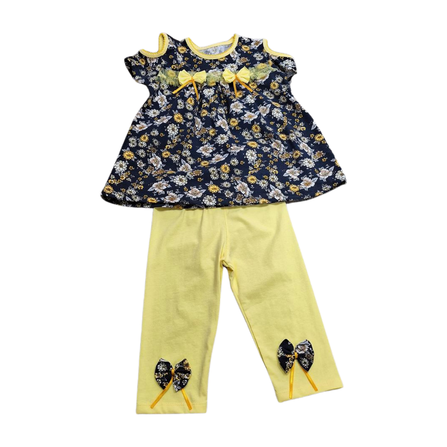 Rosy Ruffles Floral Top and Trousers Set 1 to 3 years